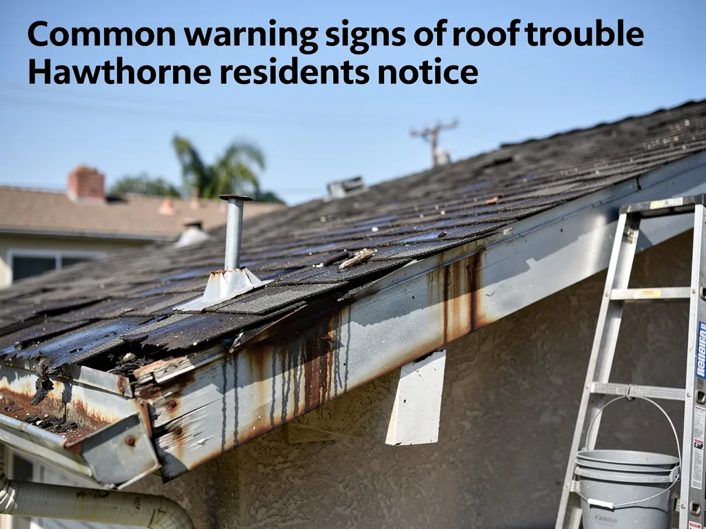 Common warning signs of roof trouble Hawthorne residents notice
