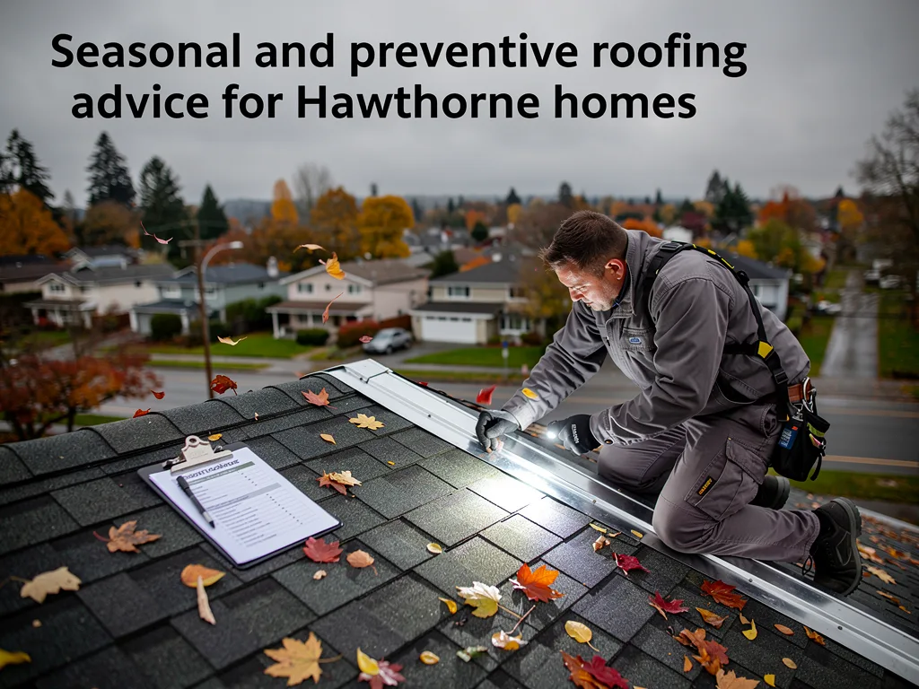 Seasonal and preventive roofing advice for Hawthorne homes